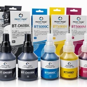 BT-D60BK & BT5000 (C/Y/M) Premium Refill Ink Compatible for Printers